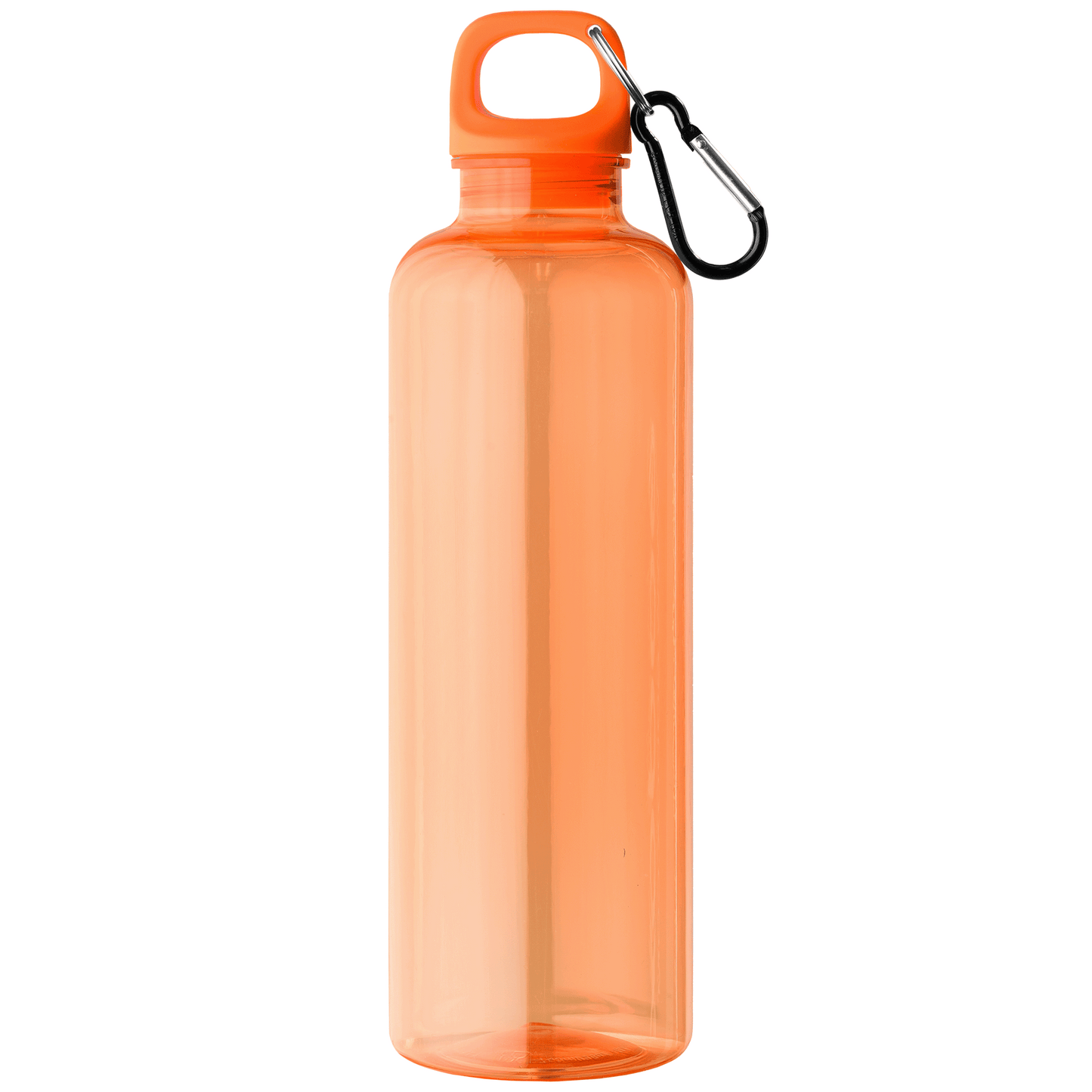 Doli rPET Carabiner Clip Screw-Top Bike Bottle promotional bottle in orange printed with your company logo