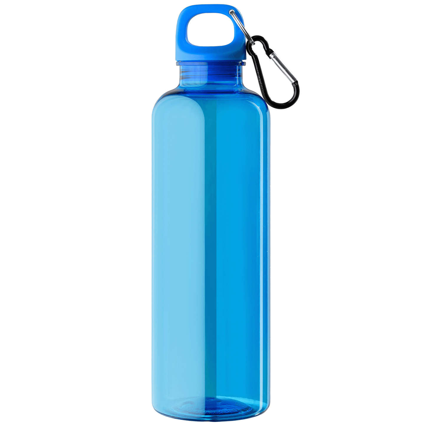 Doli rPET Carabiner Clip Screw-Top Bike Bottle promotional bottle in royal blue printed with your company logo