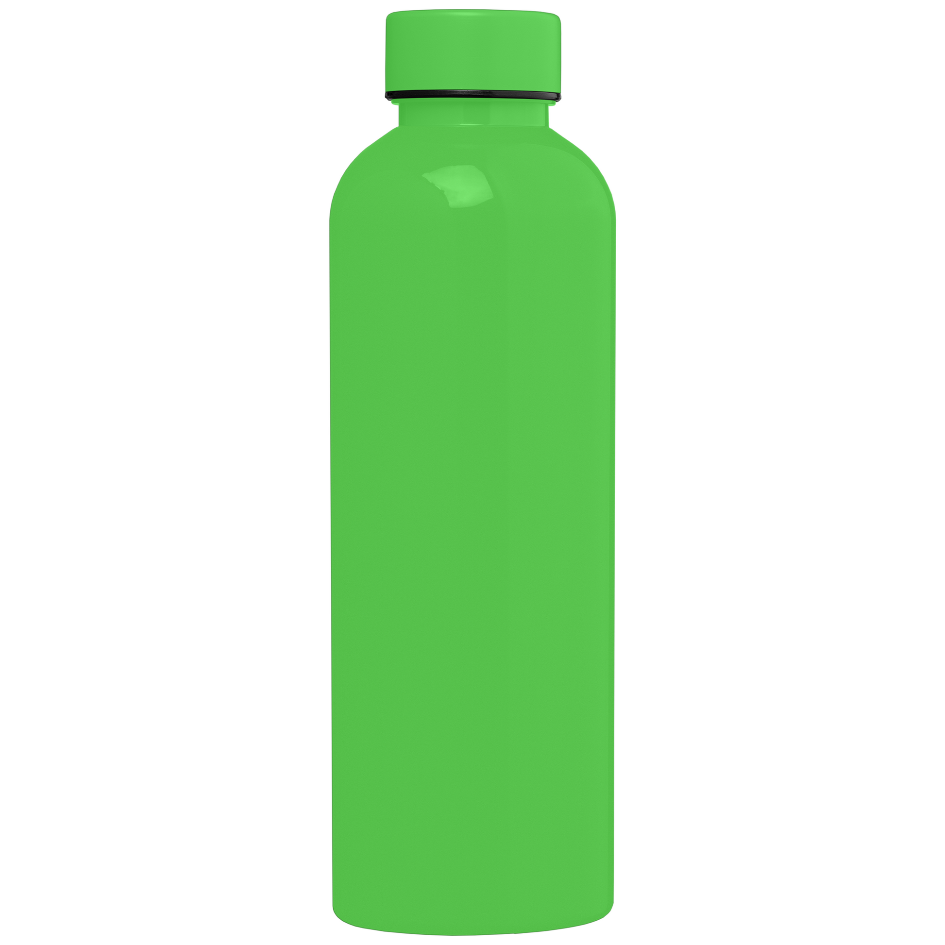 Norden rPET Glossy Monochrome Leakproof Bottle promotional bottle in lime green printed with your company logo