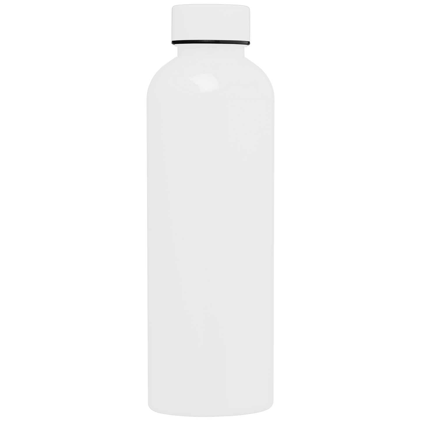 Norden rPET Glossy Monochrome Leakproof Bottle promotional bottle in white printed with your company logo