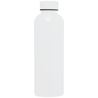 Norden rPET Glossy Monochrome Leakproof Bottle promotional bottle in white printed with your company logo