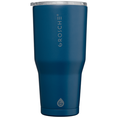 Grosche Yukon Stainless Steel Slider Lid Tumbler promotional travel cup in midnight blue printed with your company logo