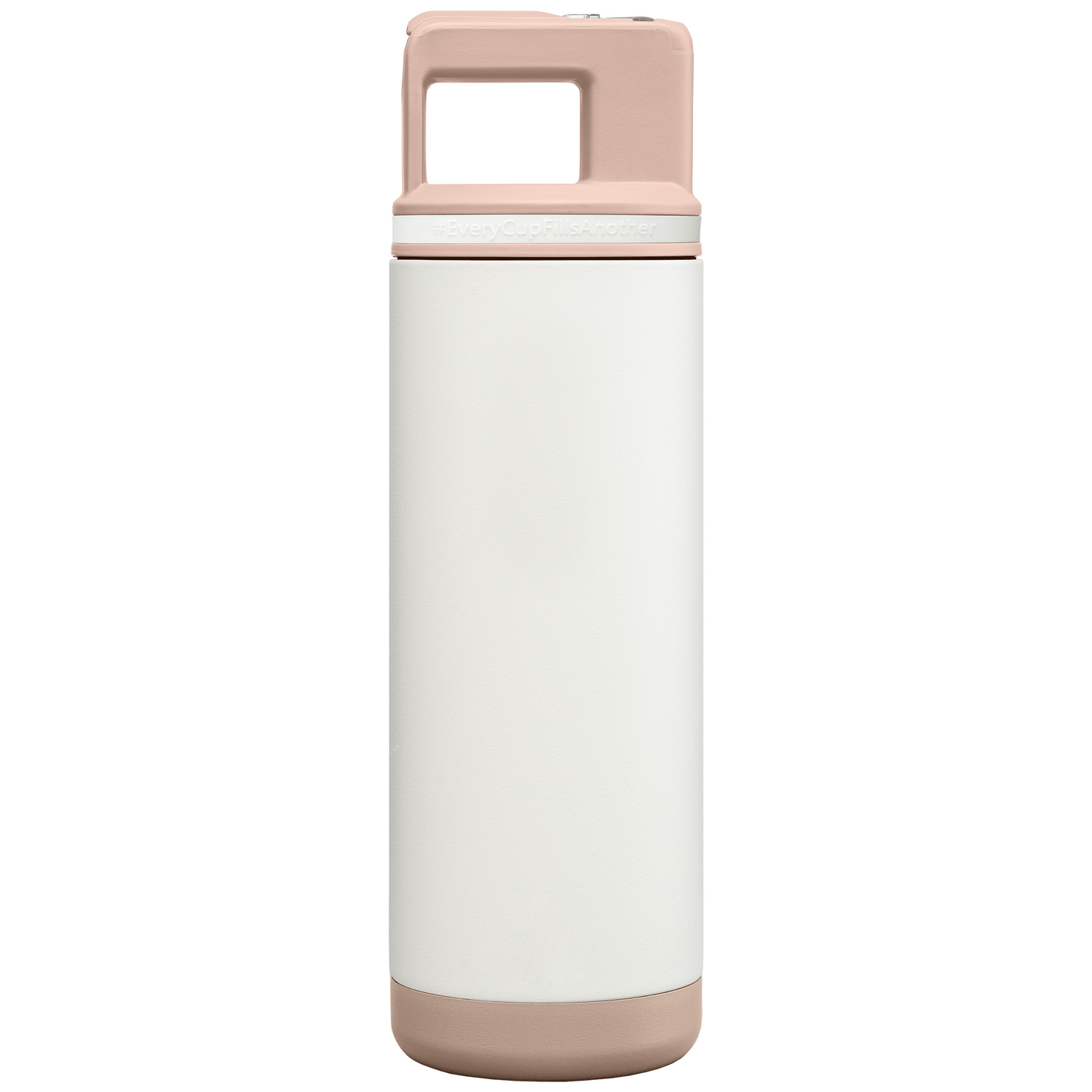 Grosche Alpine Stainless Steel Removable Straw Flip n' Sip Bottle promotional bottle in cream white printed with your