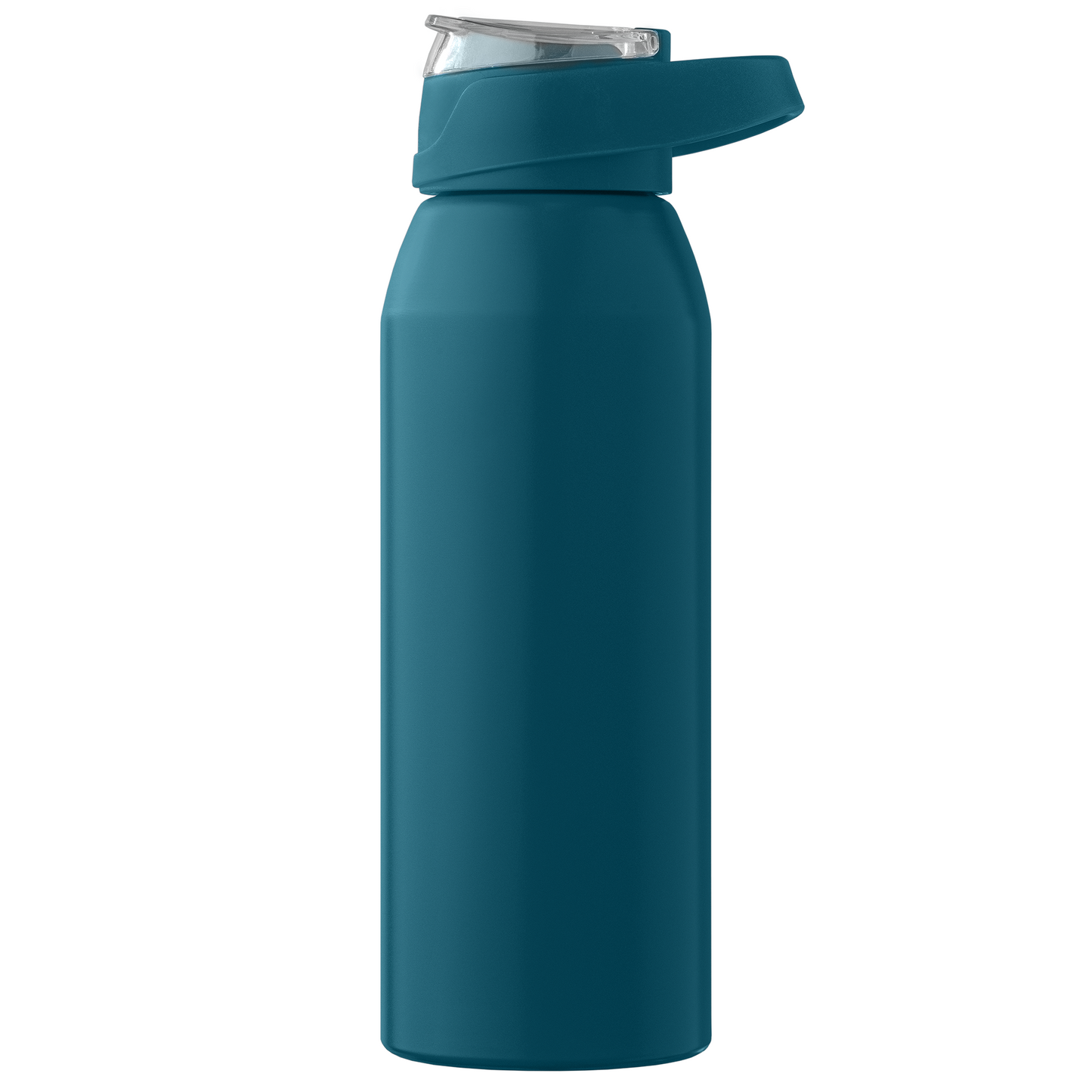 Lyse Recycled Stainless Steel Sport Bottle promotional bottle in turquoise printed with your company logo