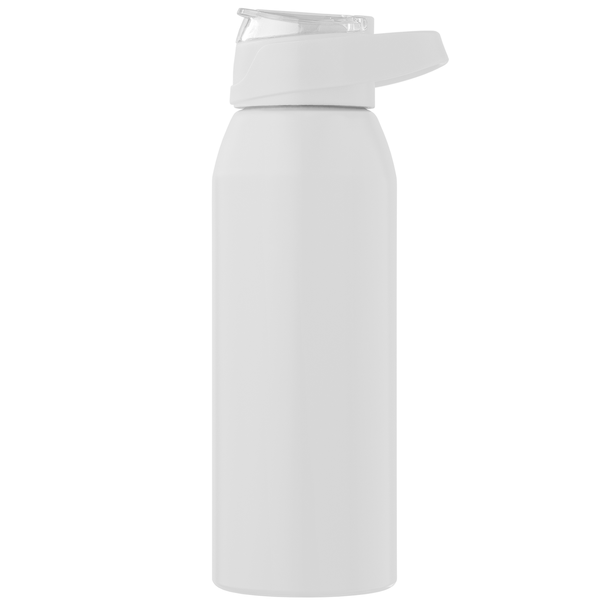 Lyse Recycled Stainless Steel Sport Bottle promotional bottle in white printed with your company logo
