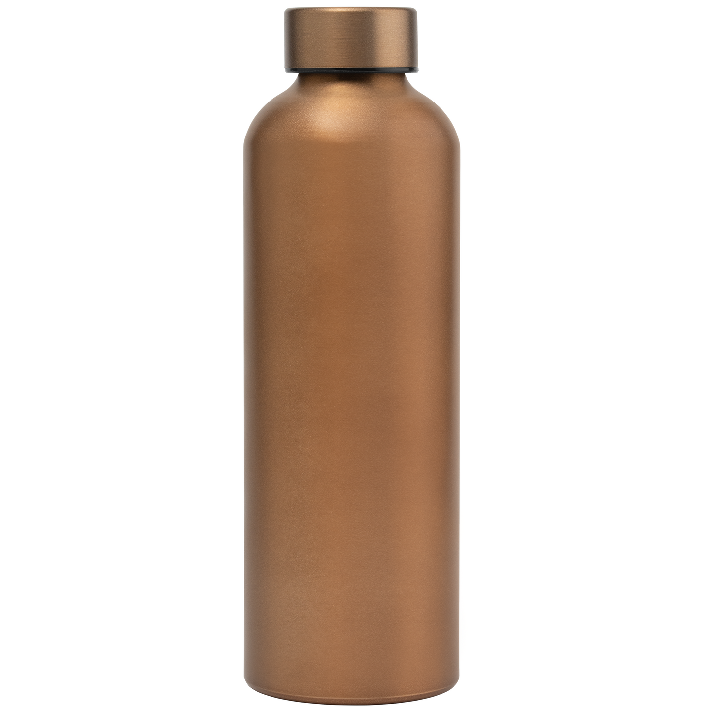 Astrid Recycled Stainless Steel Metallic Bottle promotional bottle in copper laser engraved with your company logo