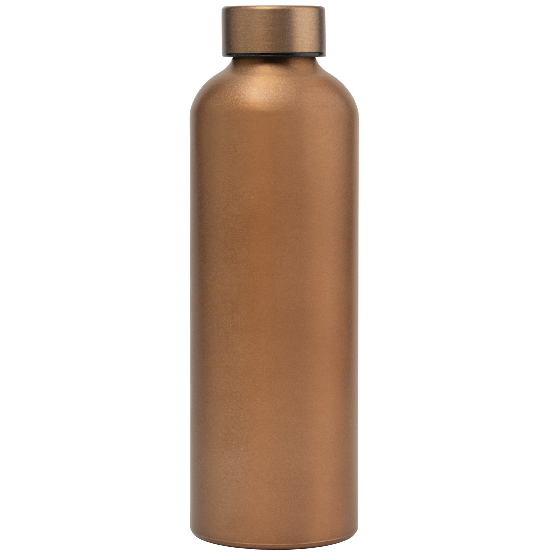 Astrid Recycled Stainless Steel Metallic Bottle promotional bottle in copper laser engraved with your company logo
