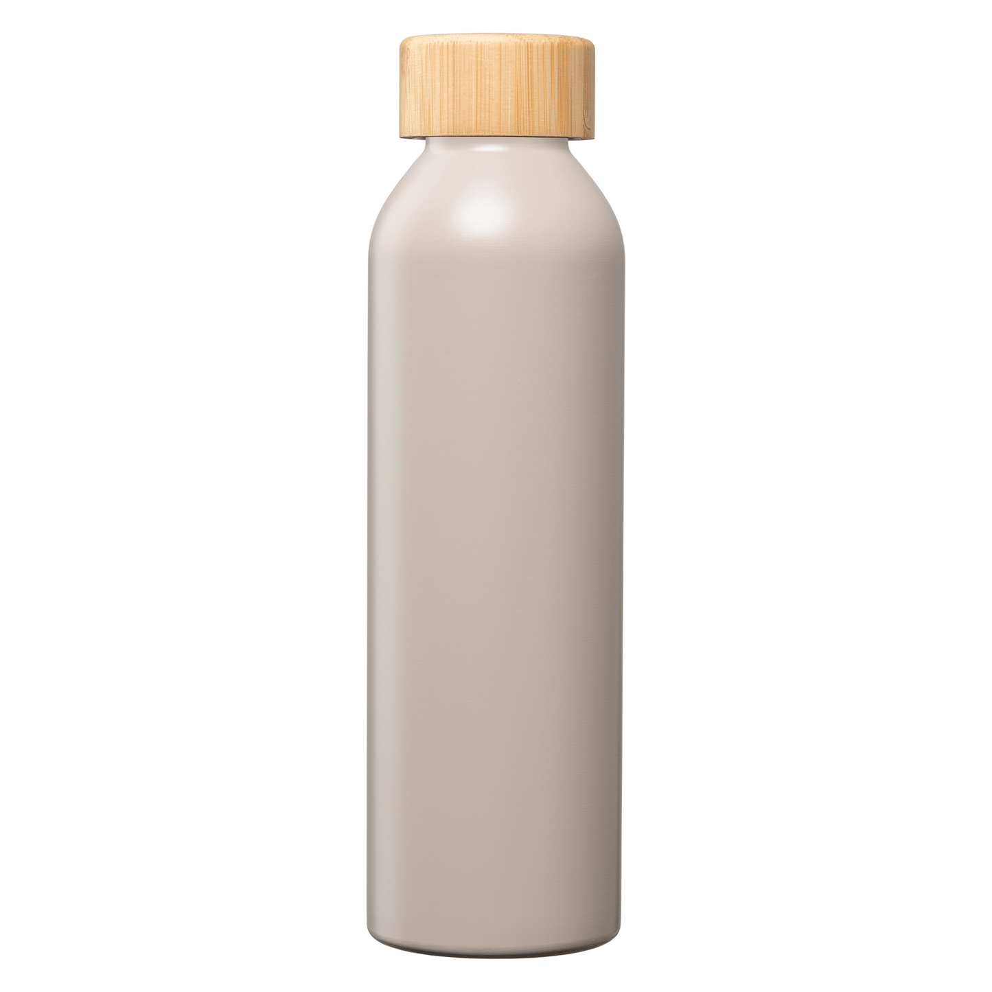 Eden Recycled Stainless Steel Bamboo Lid Water Bottle promotional bottle in gray laser engraved with your company logo