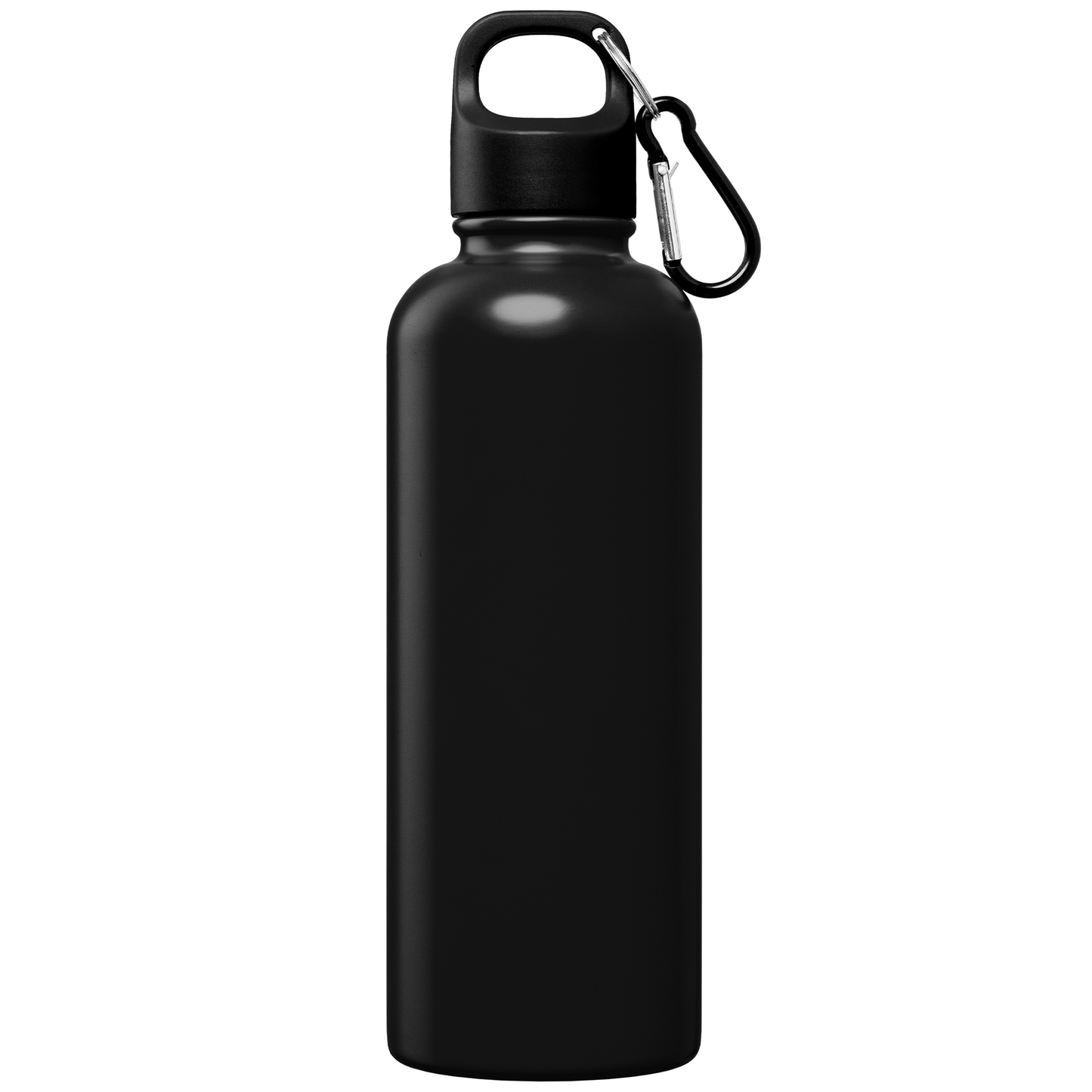 Portland Plus Recycled Stainless Steel Water Bottle promotional bottle in black printed with your company logo