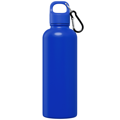 Portland Plus Recycled Stainless Steel Water Bottle promotional bottle in royal blue printed with your company logo