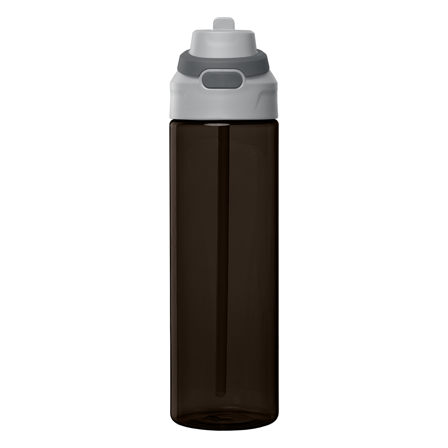 Lynk rPET Flip-Straw Single Wall Bottle promotional bottle in black printed with your company logo