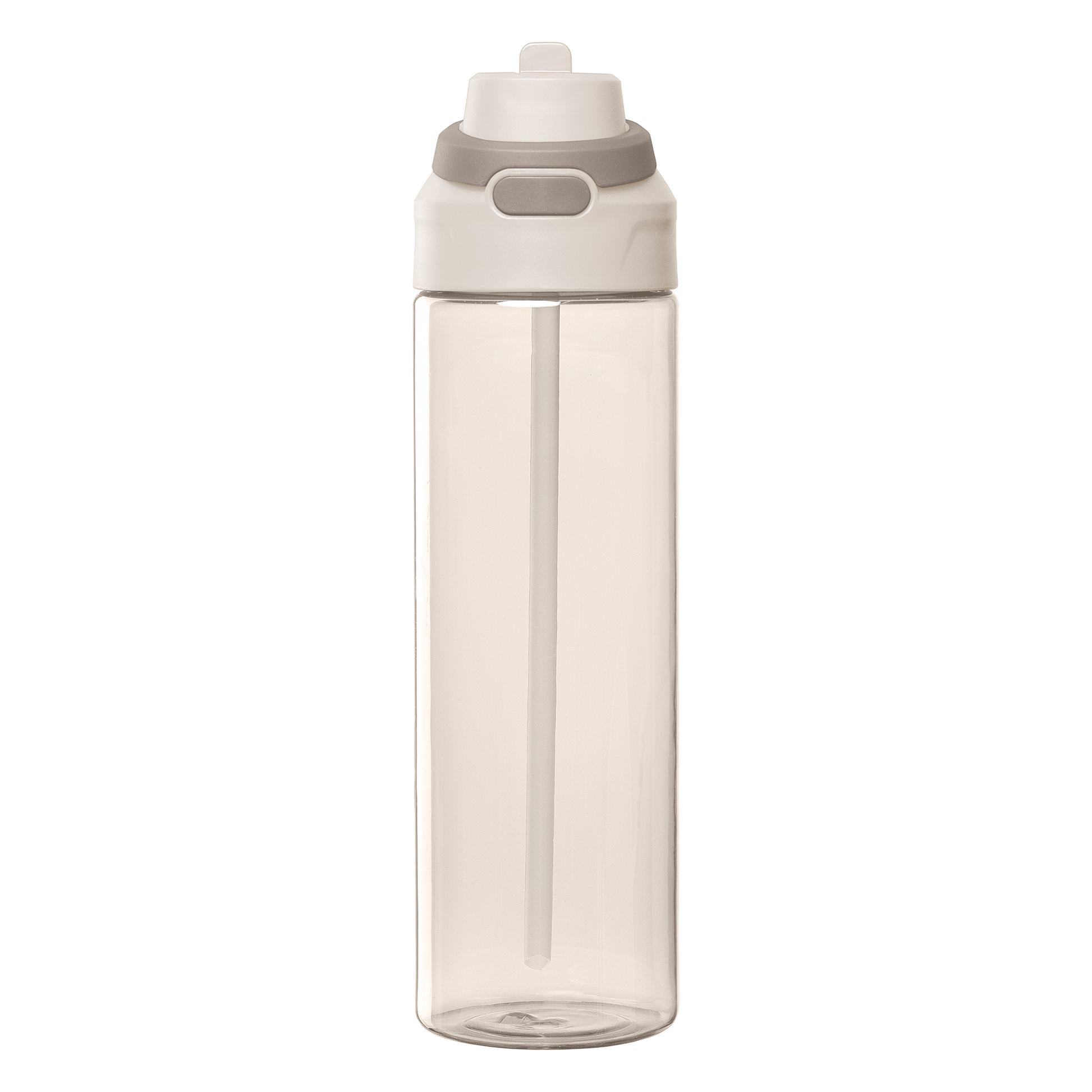 Lynk rPET Flip-Straw Single Wall Bottle promotional bottle in dune printed with your company logo