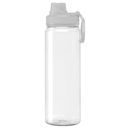 Alaska rPET Carry Handle Sports Bottle promotional bottle in transparent printed with your company logo