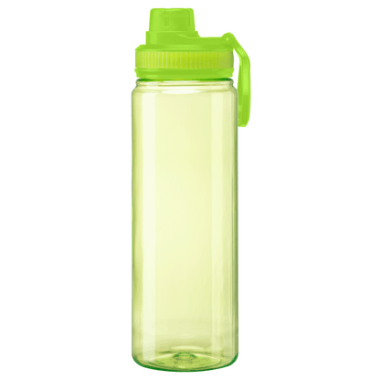 Alaska rPET Carry Handle Sports Bottle promotional bottle in lime green printed with your company logo