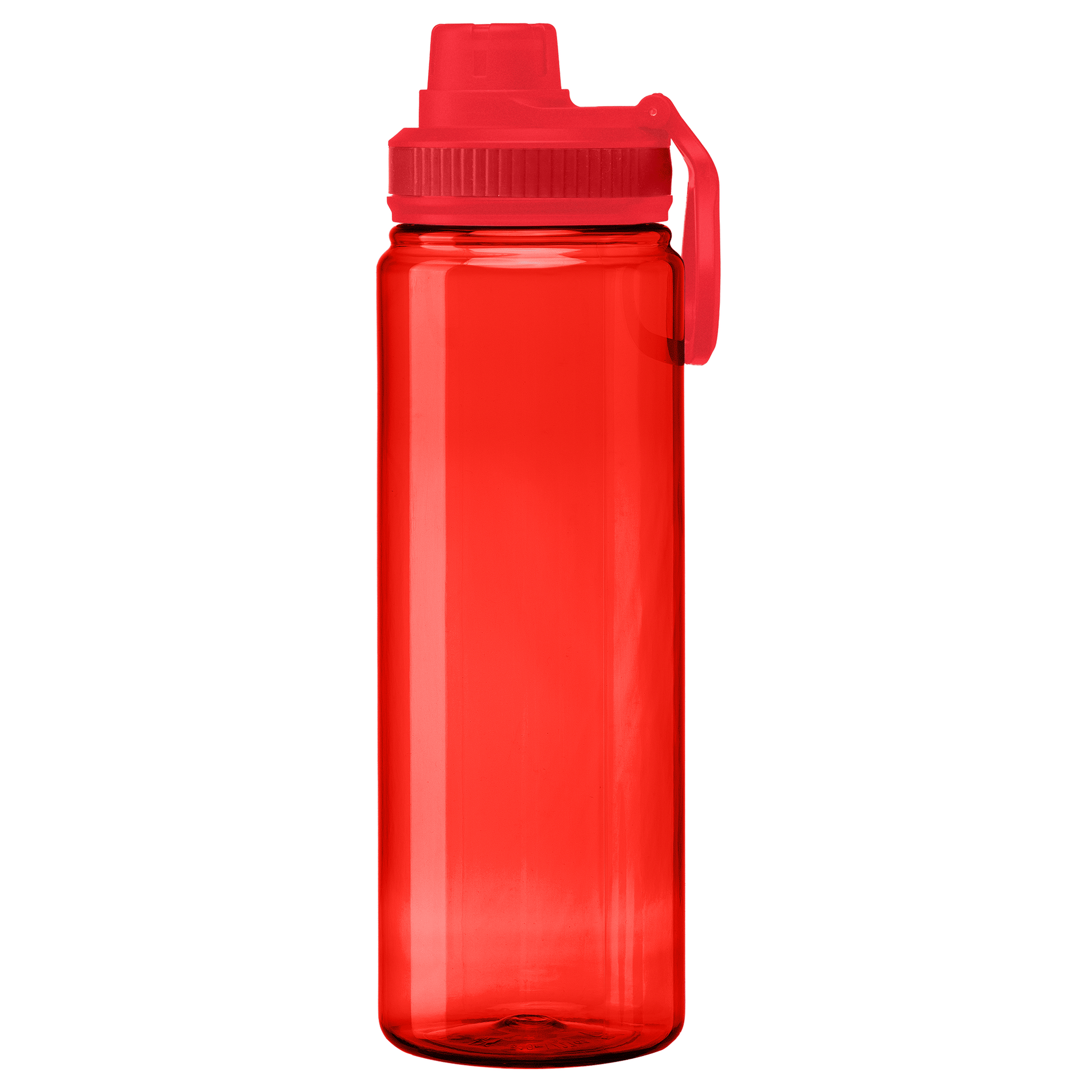 Alaska rPET Carry Handle Sports Bottle promotional bottle in red printed with your company logo