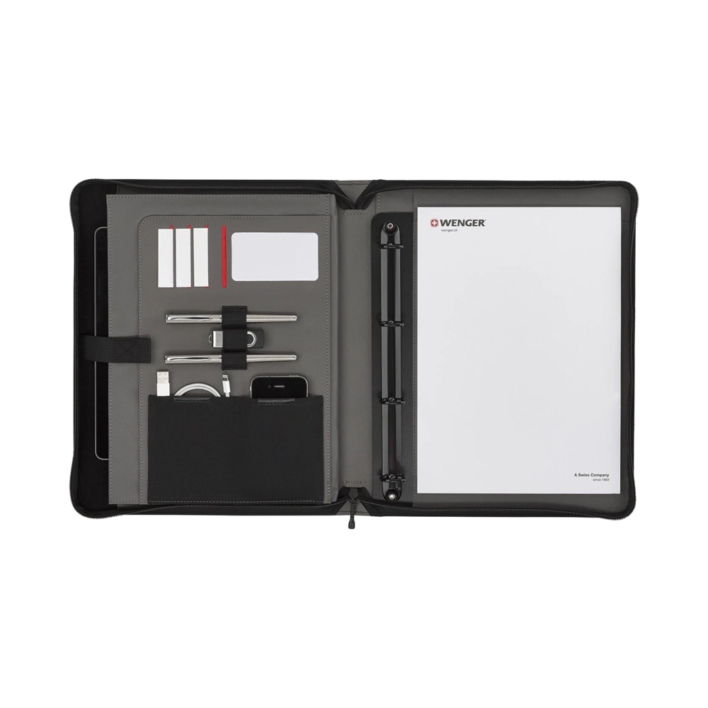 Wenger Venture Zippered Padfolio with Carrying Handles
