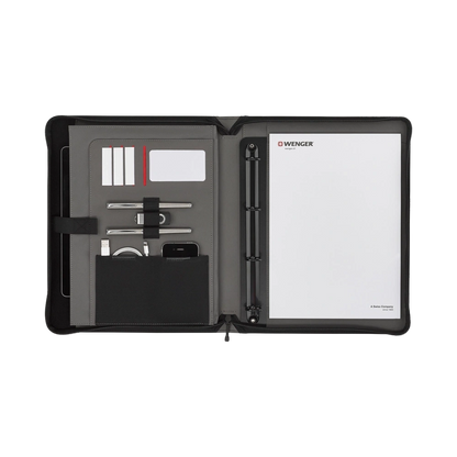 Wenger Venture Zippered Padfolio with Carrying Handles