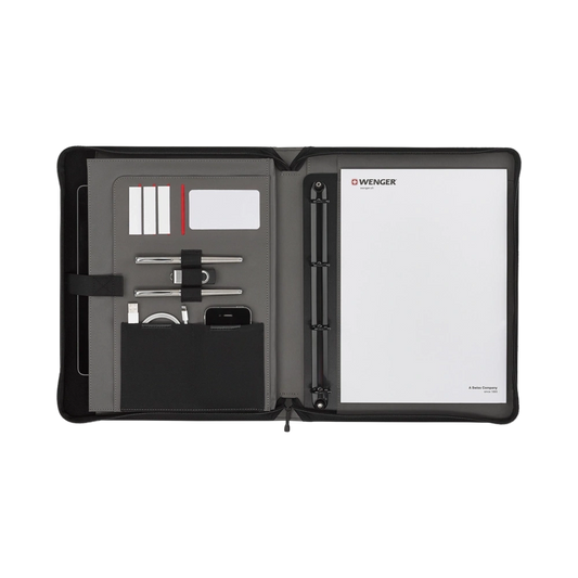 Wenger Venture Zippered Padfolio with Carrying Handles