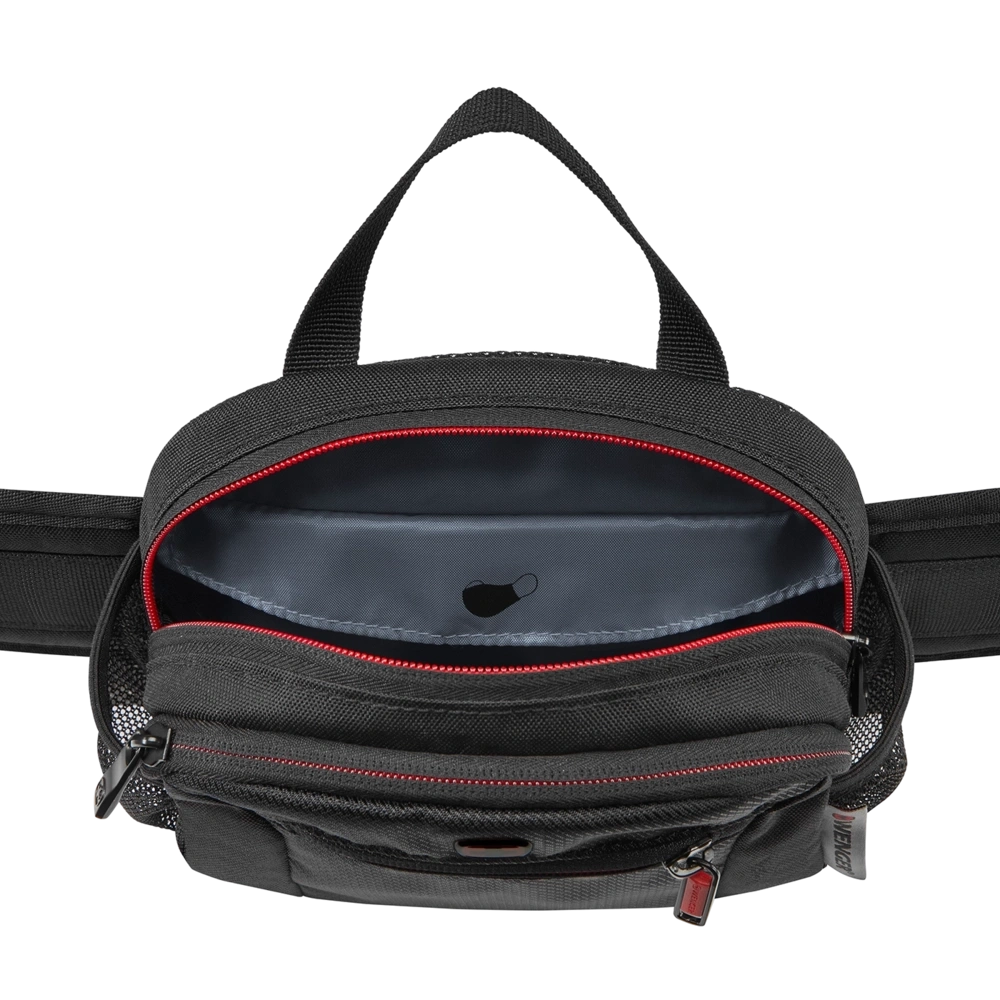 Wenger Waist Pack Travel Accessory with designated Antibacterial Mask Pocket