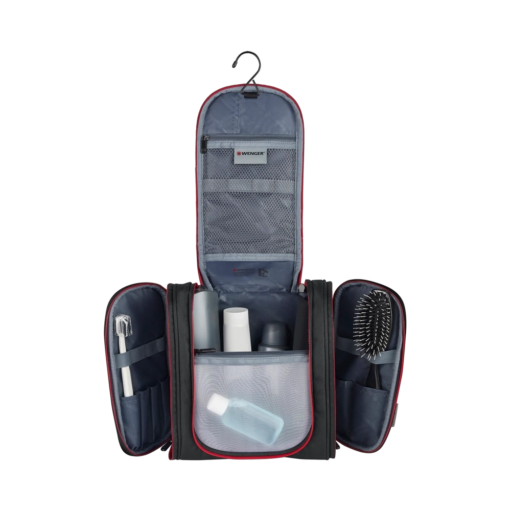 Wenger Hanging Toiletry Kit Travel Accessory with Antibacterial Lining