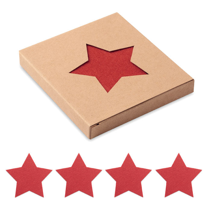 STARGUARD - Set di 4 sottobicchieri in feltro RPET