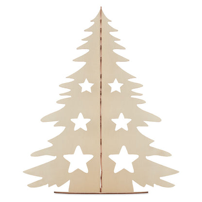 BAUM UND FARBE – DIY-Weihnachtsbaum aus Holz