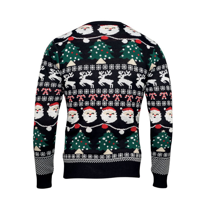 SHAMIS LARGE - Weihnachts-LED-Pullover L/XL