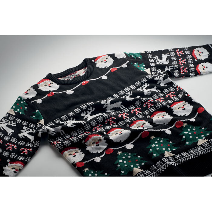 SHAMIS LARGE - Weihnachts-LED-Pullover L/XL