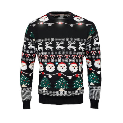 SHAMIS LARGE - Weihnachts-LED-Pullover L/XL