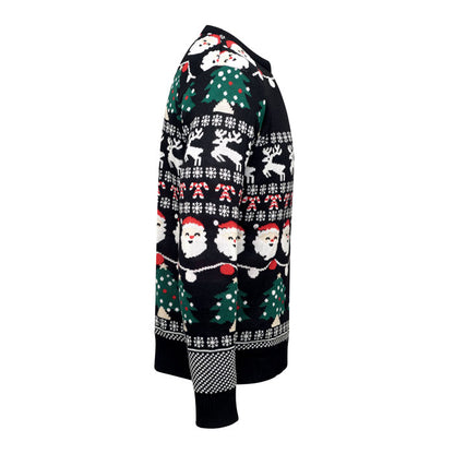SHAMIS LARGE - Weihnachts-LED-Pullover L/XL