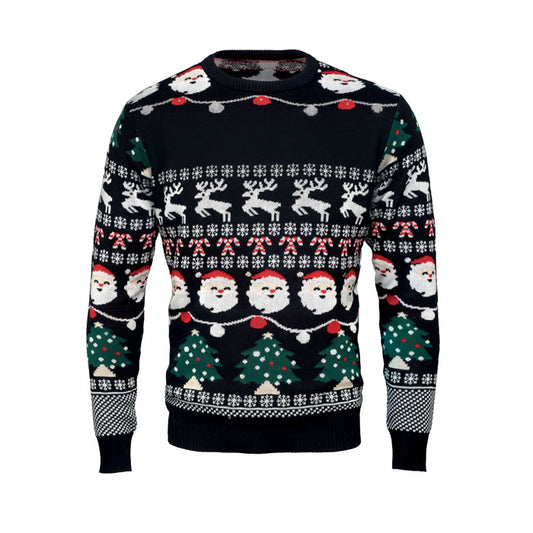 SHAMIS LARGE - Weihnachts-LED-Pullover L/XL