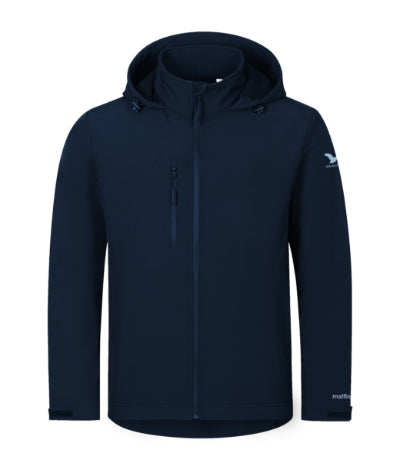 MALFINI TRAIL Men's softshell jacket in navy blue - promotional clothing printed with your company logo