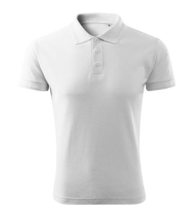 MALFINI PIQUE POLO FREE Men's polo shirt in white - promotional clothing printed with your company logo