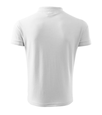 MALFINI PIQUE POLO FREE Men's polo shirt in white - promotional clothing printed with your company logo