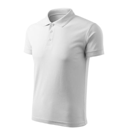 MALFINI PIQUE POLO FREE Men's polo shirt in white - promotional clothing printed with your company logo