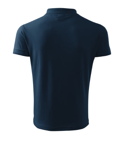MALFINI PIQUE POLO FREE Men's polo shirt in navy blue - promotional clothing printed with your company logo