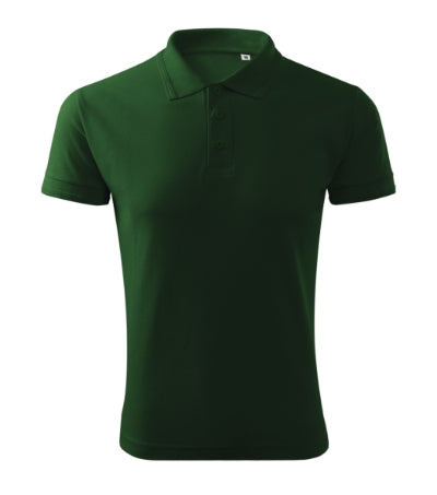 MALFINI PIQUE POLO FREE Men's polo shirt in bottle green - promotional clothing printed with your company logo