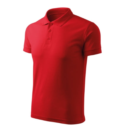 MALFINI PIQUE POLO FREE Men's polo shirt in red - promotional clothing printed with your company logo