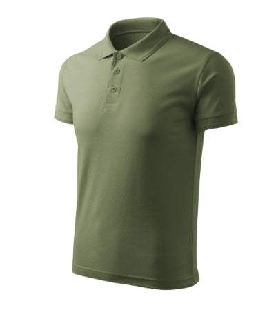MALFINI PIQUE POLO FREE Men's polo shirt in khaki - promotional clothing printed with your company logo