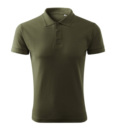 MALFINI PIQUE POLO FREE Men's polo shirt in military - promotional clothing printed with your company logo