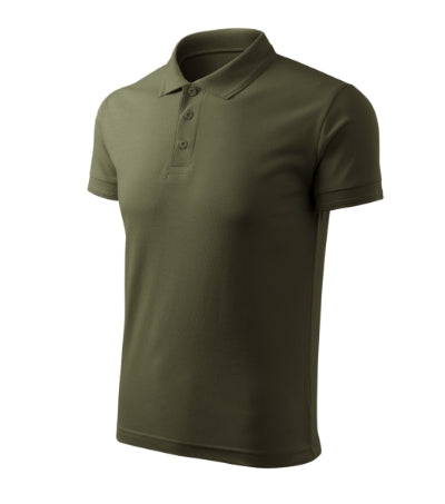 MALFINI PIQUE POLO FREE Men's polo shirt in military - promotional clothing printed with your company logo