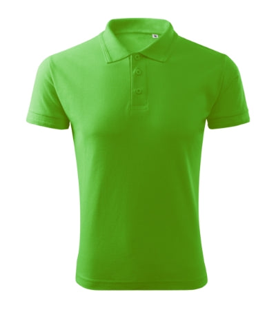 MALFINI PIQUE POLO FREE Men's polo shirt in apple green - promotional clothing printed with your company logo