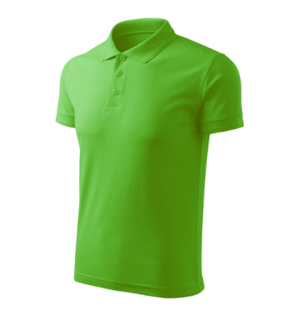 MALFINI PIQUE POLO FREE Men's polo shirt in apple green - promotional clothing printed with your company logo