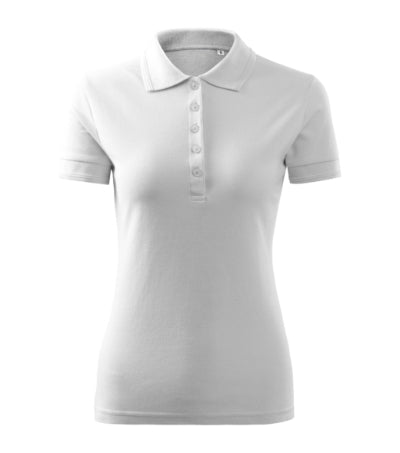 MALFINI PIQUE POLO FREE Women's polo shirt in white - promotional clothing printed with your company logo