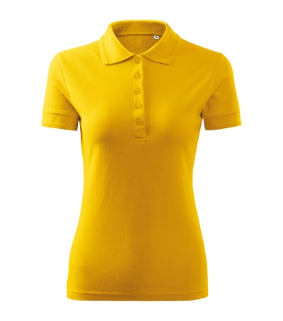 MALFINI PIQUE POLO FREE Women's polo shirt in yellow - promotional clothing printed with your company logo