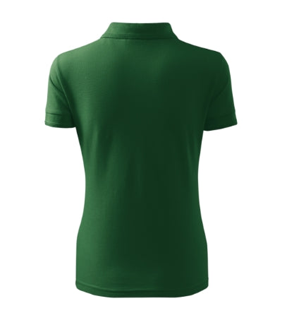 MALFINI PIQUE POLO FREE Women's polo shirt in bottle green - promotional clothing printed with your company logo