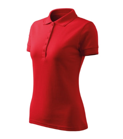MALFINI PIQUE POLO FREE Women's polo shirt in red - promotional clothing printed with your company logo