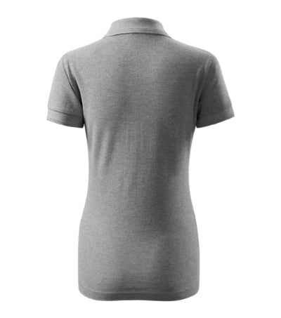 MALFINI PIQUE POLO FREE Women's polo shirt in dark gray melange - promotional clothing printed with your company logo