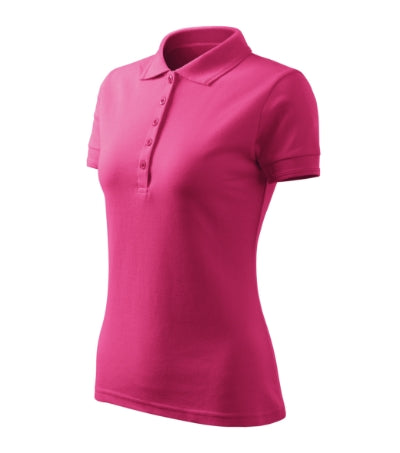 MALFINI PIQUE POLO FREE Women's polo shirt in magenta - promotional clothing printed with your company logo