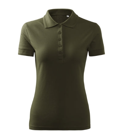 MALFINI PIQUE POLO FREE Women's polo shirt in military - promotional clothing printed with your company logo
